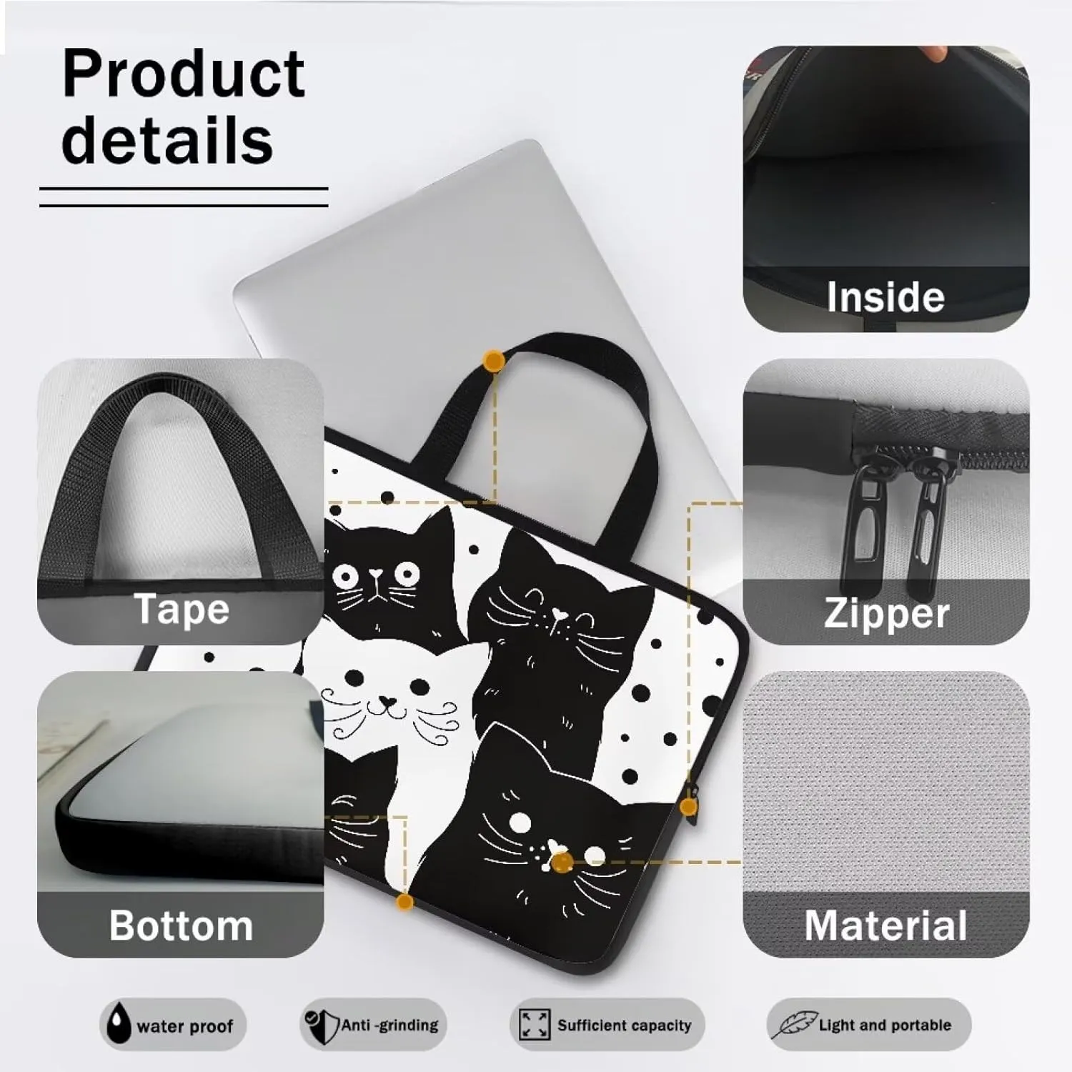 17 inch Laptop Bag for Women Stylish Laptop Case Laptop Carrying Bag Travel Laptop Bag