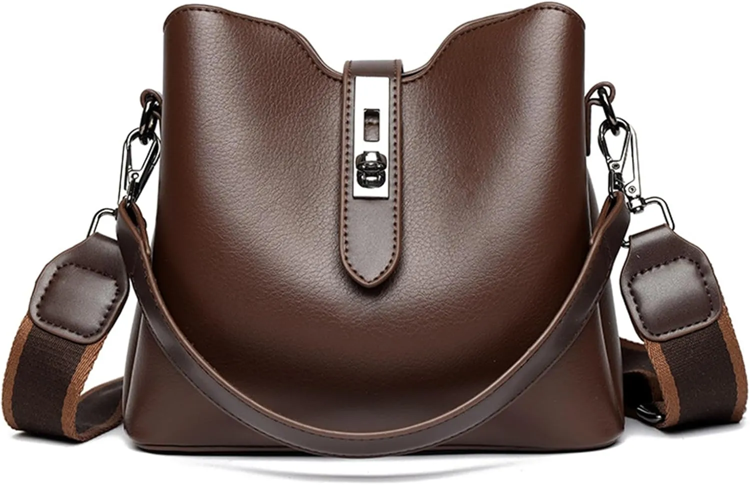 2025 Three Straps Bucket Bag for Women, Stylish Vintage Tote Bag, with Adjustable Wider Shoulder Strap