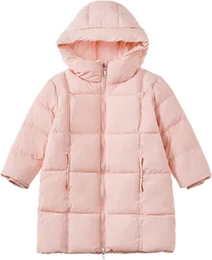 3-8 Years Babies Girls Boys Warm Thick Solid Cotton Long Sleeve Padded Jacket Coat Cold Gentle Kids Kids Outerwear