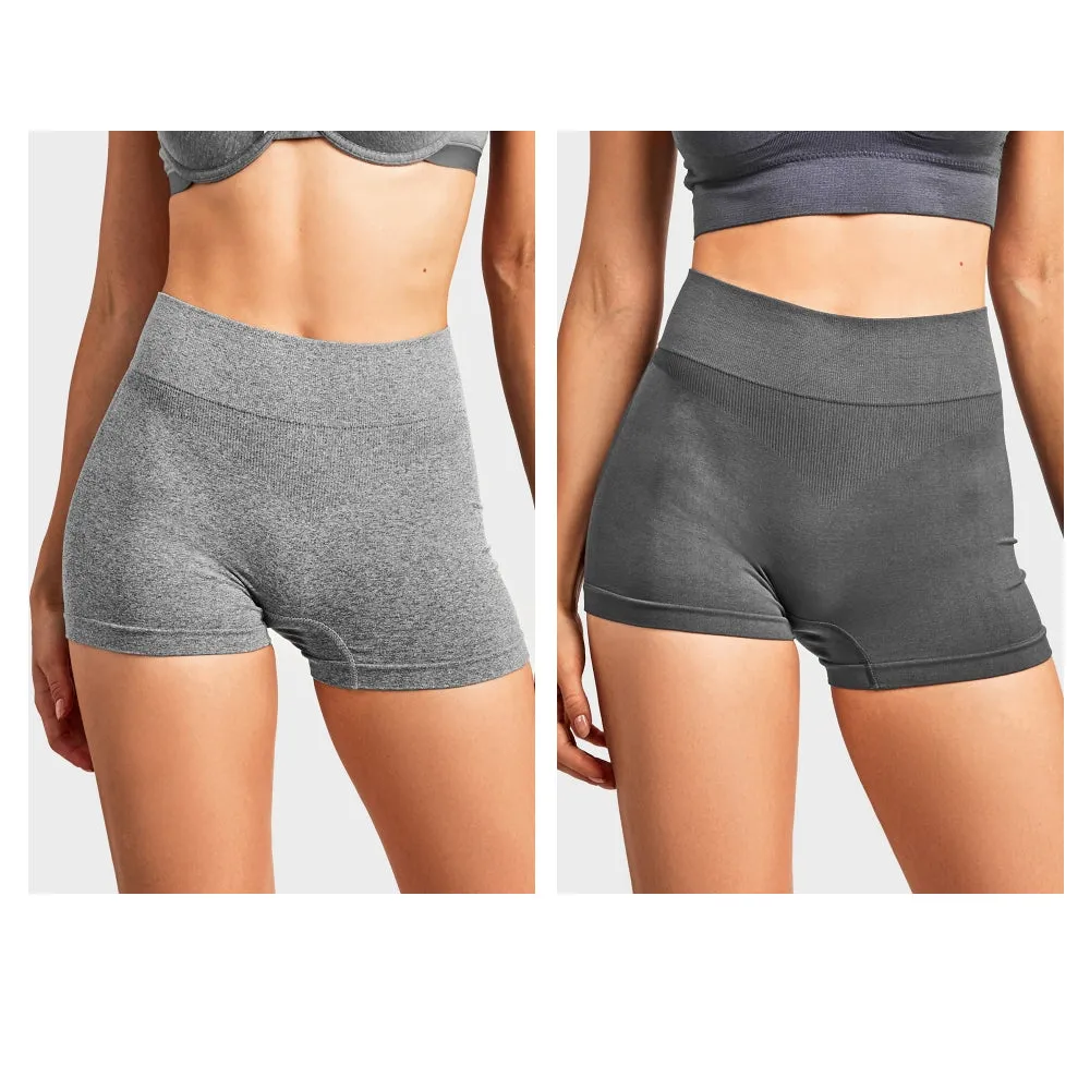 6 High Waist Seamless Boyshorts Panties Womens Underwear Boxer Briefs One Size