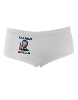 Abraham Drinkoln with Text Women's Boyshorts