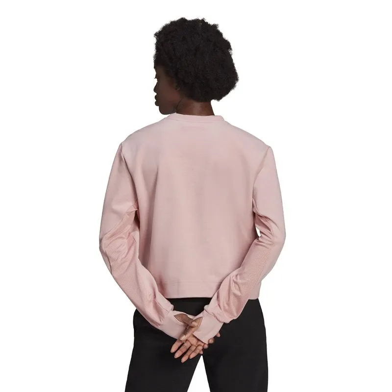 adidas Designed To Move Sweat Top - Womens - Wonder Mauve