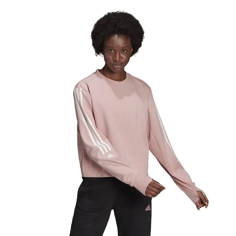 adidas Designed To Move Sweat Top - Womens - Wonder Mauve