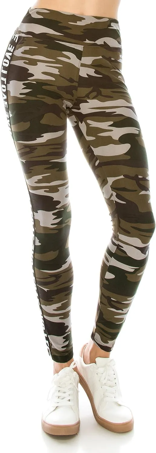 ALWAYS Legging Women Track Pants - High Waisted Premium Soft Stretch Buttery Racing Stripe