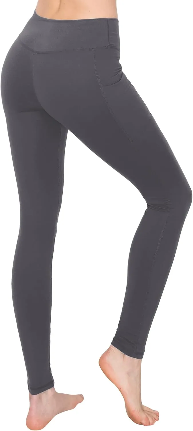 ALWAYS Pockets Yoga Pants Leggings for Women - Super Soft Stretch High Waisted Active Workout Gym Athletic Leggings
