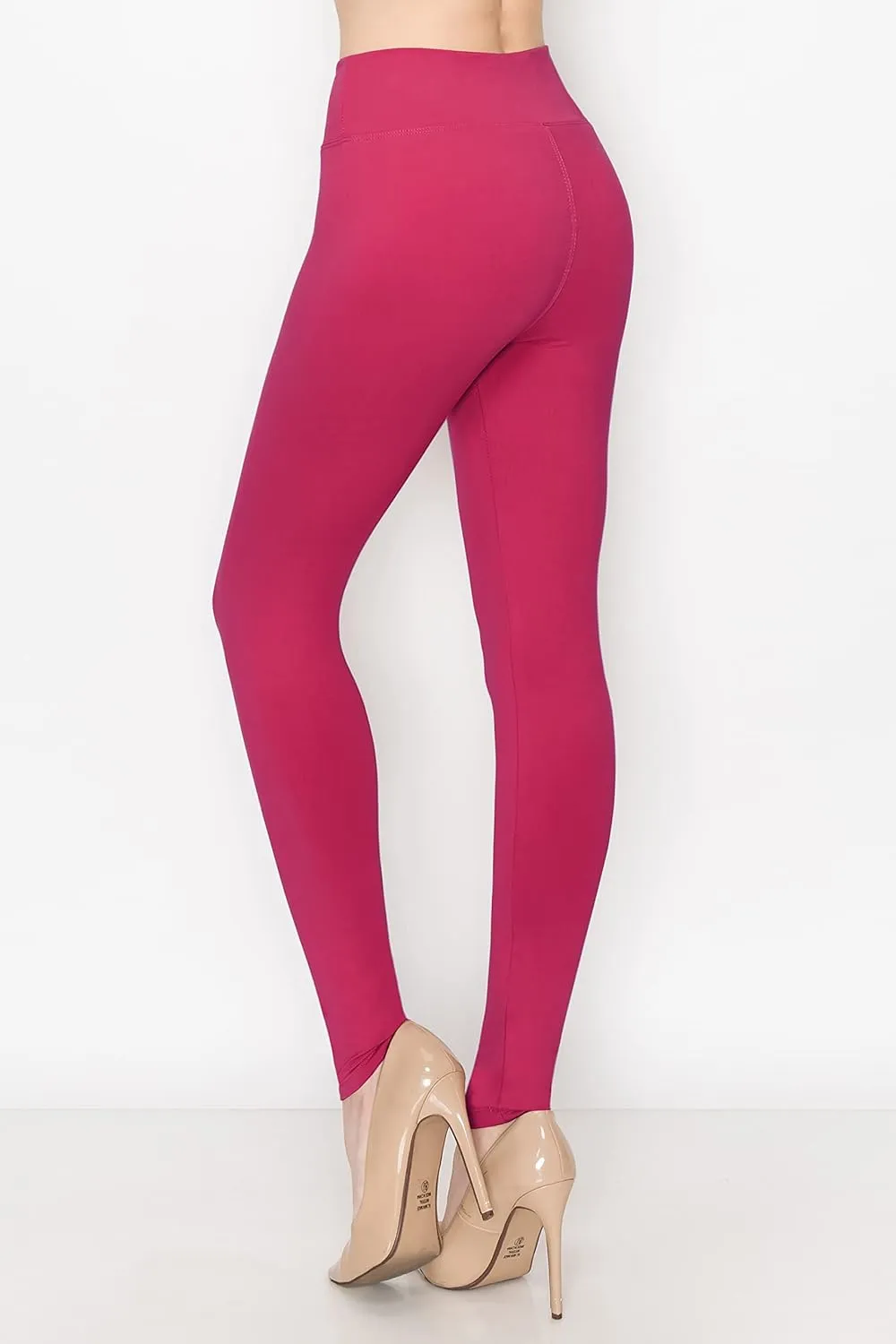 ALWAYS Women's Print Pattern Leggings - Premium Soft Stretch Peach Skin Yoga Pants