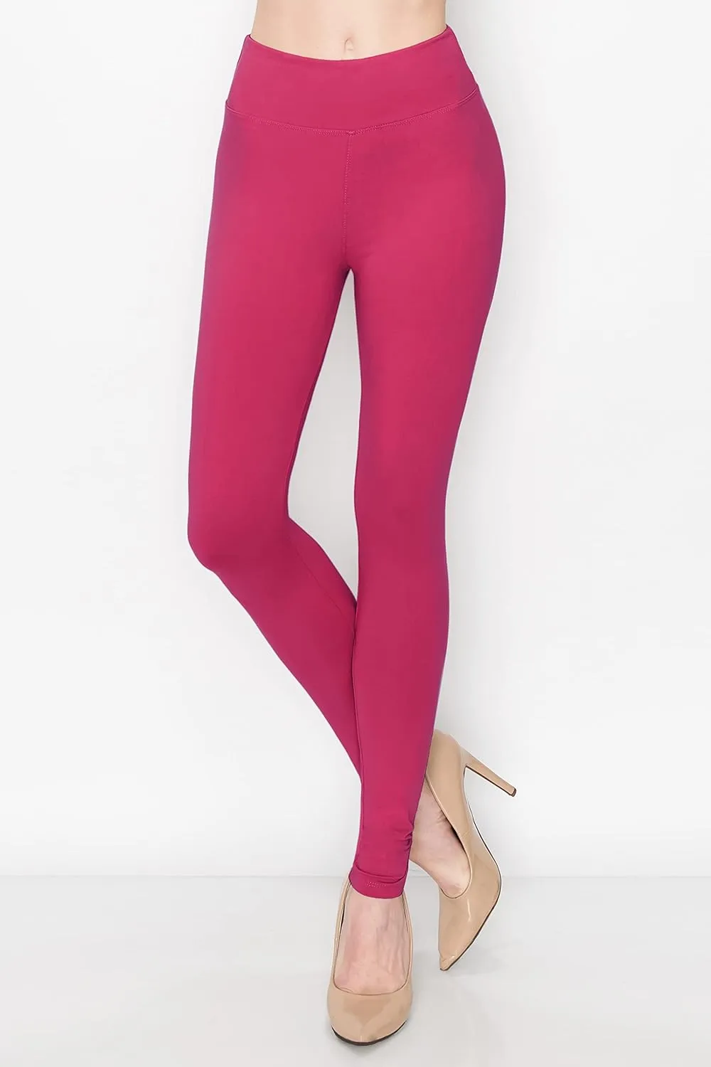 ALWAYS Women's Print Pattern Leggings - Premium Soft Stretch Peach Skin Yoga Pants
