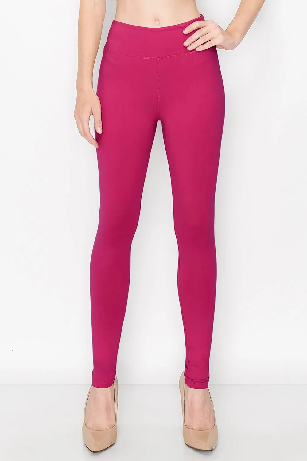 ALWAYS Women's Print Pattern Leggings - Premium Soft Stretch Peach Skin Yoga Pants