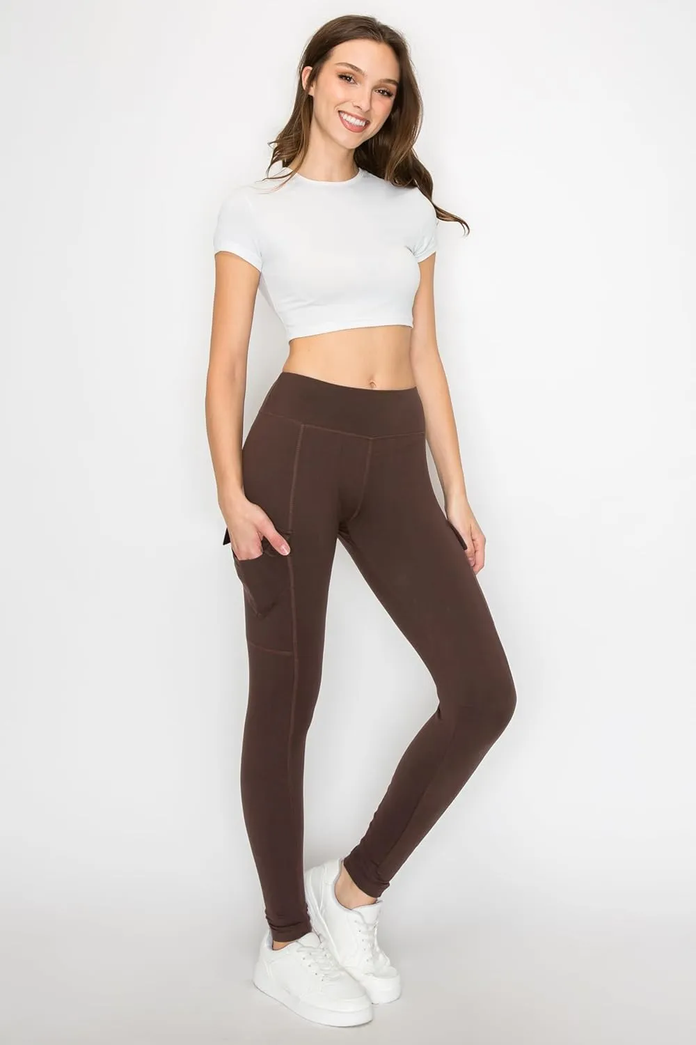 ALWAYS Women's Yoga Leggings - High Waist Premium Soft Solid Stretch High Waist Legging Pants