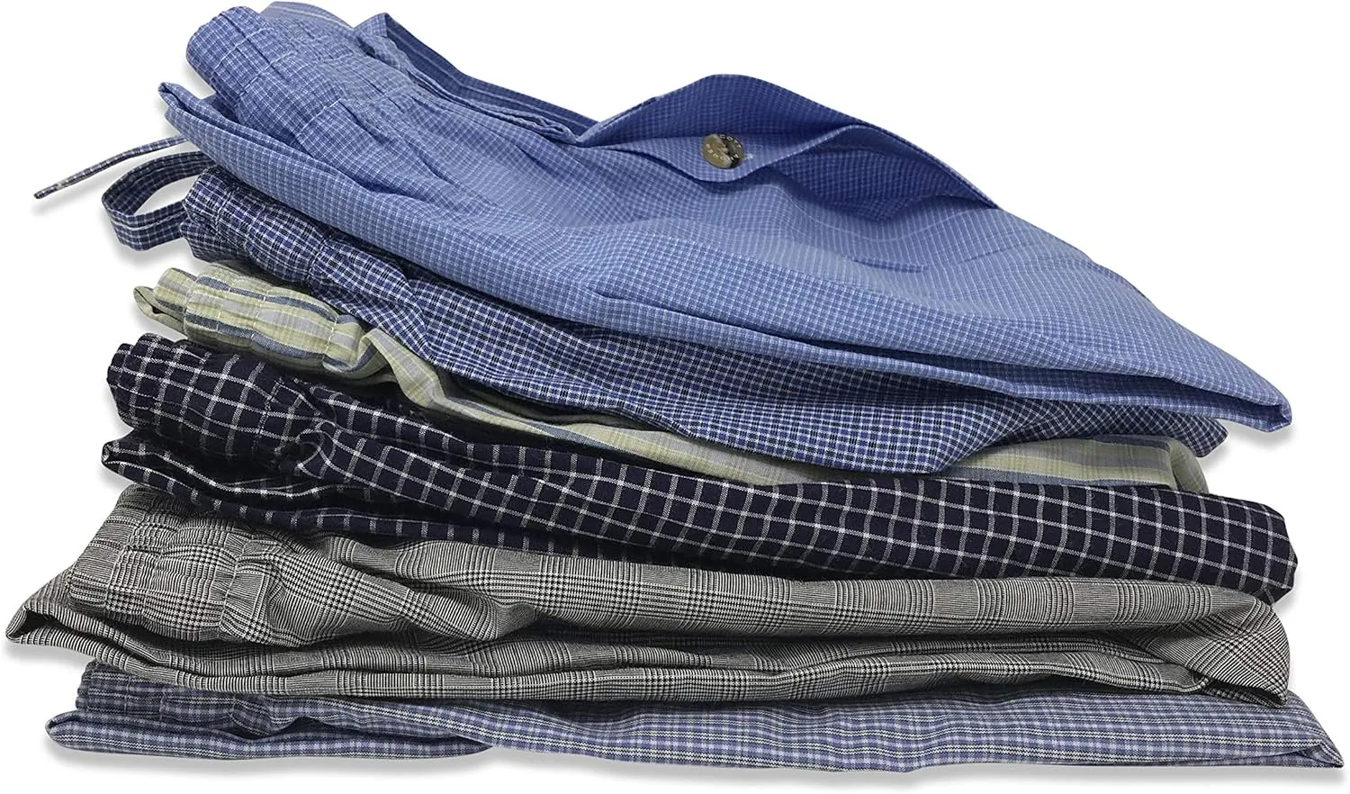 Andrew Scott Men's Soft Poplin Woven Pajama & Sleep Jam Cargo Short Lounge Pants | Multi Packs