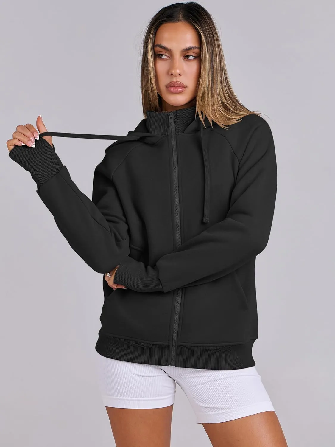 ANRABESS Womens Zip Up Hoodies Fleece Jackets Long Sleeve Sweatshirts Pockets Casual Fall Fashion Preppy Outfits Y2k Clothes