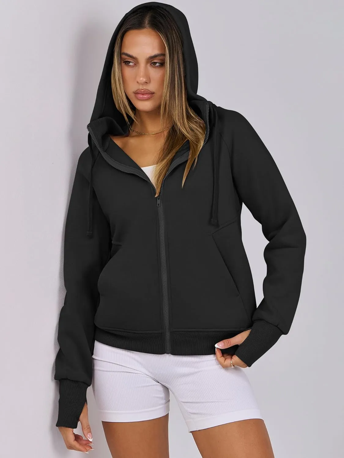 ANRABESS Womens Zip Up Hoodies Fleece Jackets Long Sleeve Sweatshirts Pockets Casual Fall Fashion Preppy Outfits Y2k Clothes