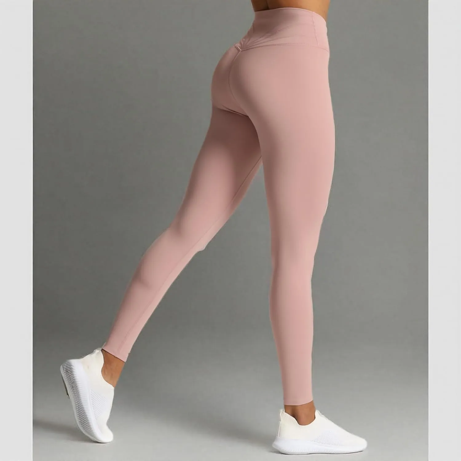 Aoxjox High Waisted Workout Leggings for Women Cross-Waist Crossover Tummy Control Trinity Buttery Soft Yoga Pants 26"