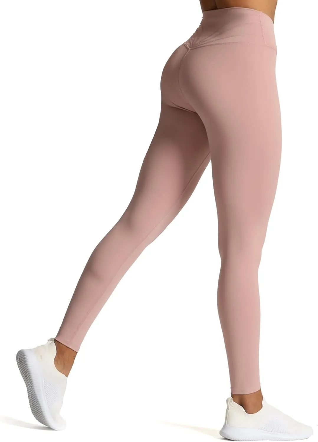 Aoxjox High Waisted Workout Leggings for Women Cross-Waist Crossover Tummy Control Trinity Buttery Soft Yoga Pants 26"