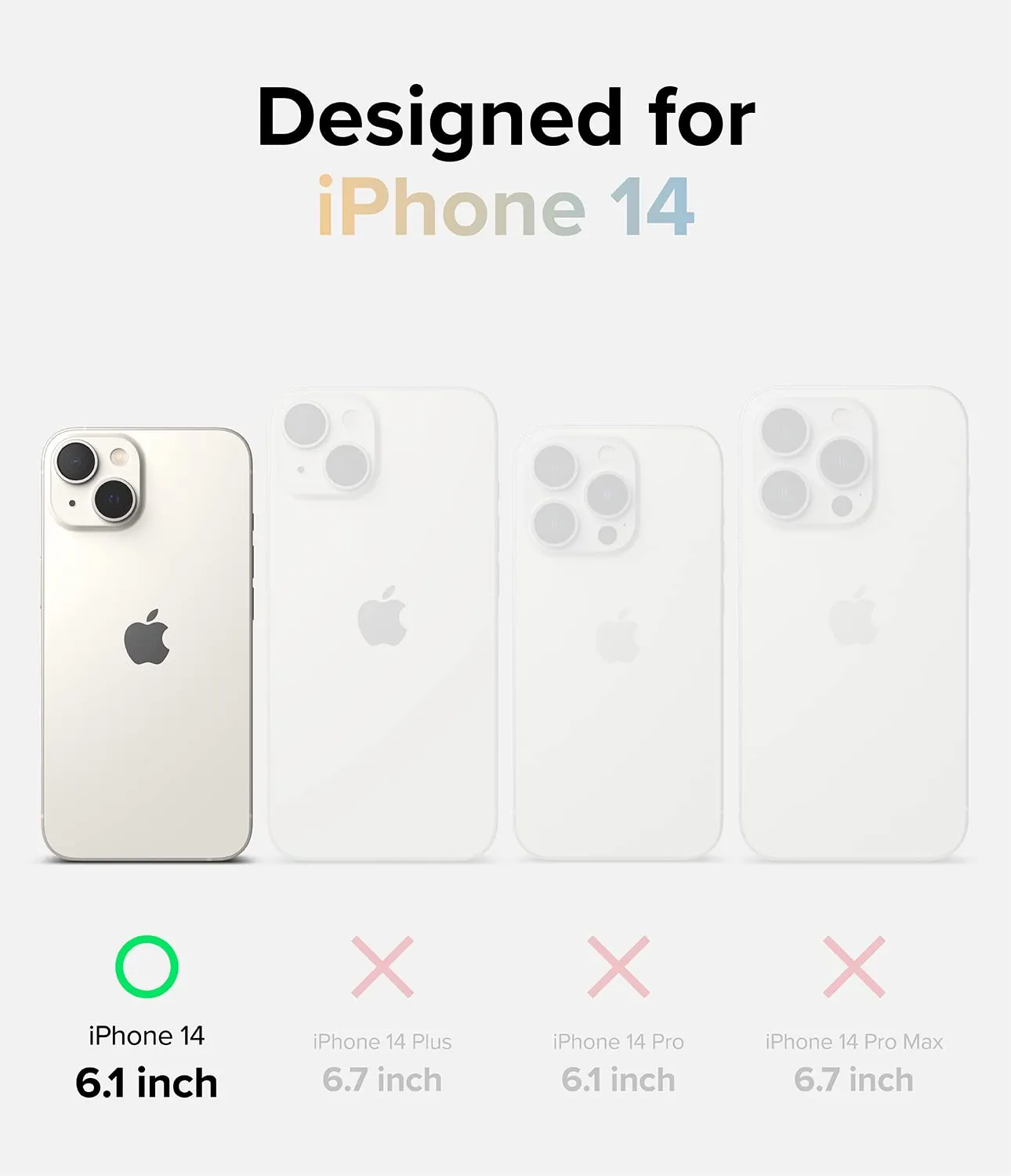 Apple iPhone 14 Back Cover Case | Fusion Design - Seoul