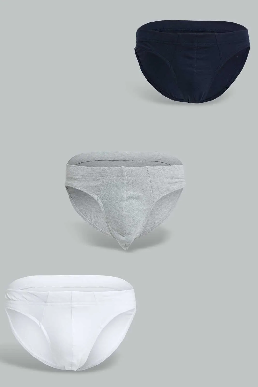 Assorted Basic Briefs For Men (Pack of 3)