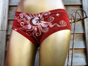 Batik Boyshort Undies - Fire Dance