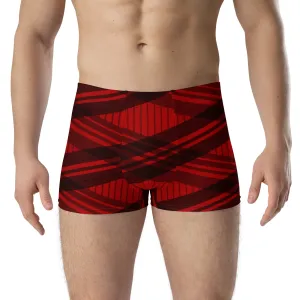 Black and red stripes boxer briefs for men, lioness-love