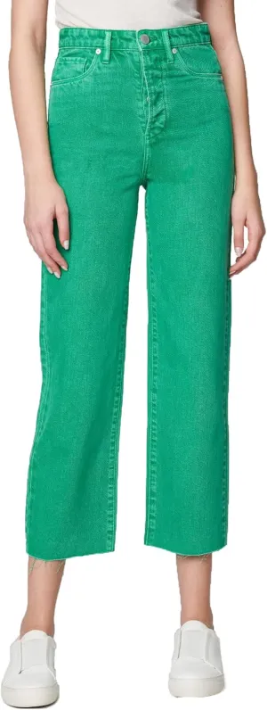 [BLANKNYC] Womens Straight Leg Five Pocket Green Colored Jeans, Stylish Pants & Designer Clothing