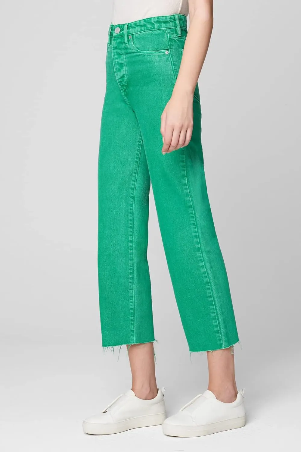[BLANKNYC] Womens Straight Leg Five Pocket Green Colored Jeans, Stylish Pants & Designer Clothing