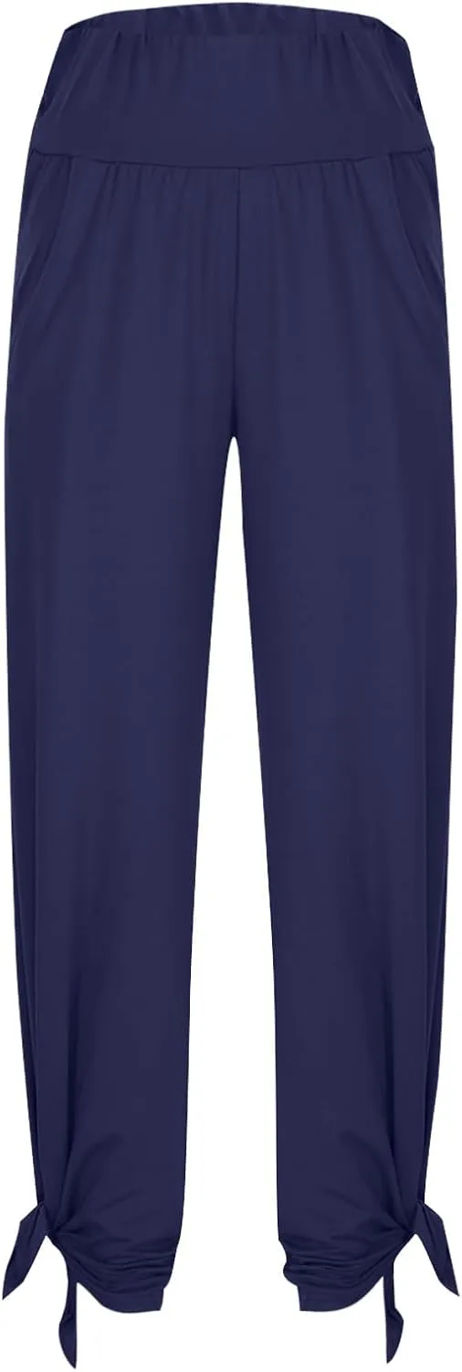 Boot Cut Yoga Pants Women Lightweight Casual Wide Leg Pants Loose Workout Running Trousers with Pockets Fall Outfits