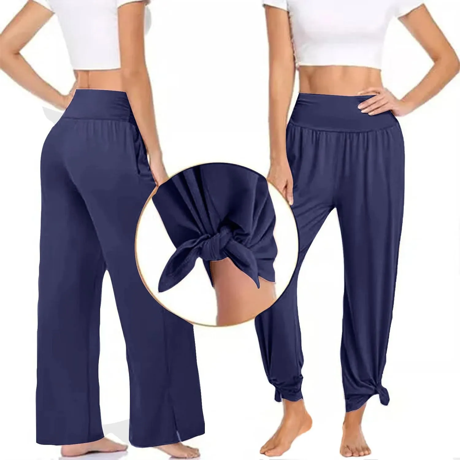 Boot Cut Yoga Pants Women Lightweight Casual Wide Leg Pants Loose Workout Running Trousers with Pockets Fall Outfits
