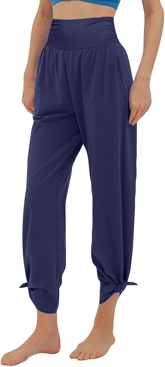 Boot Cut Yoga Pants Women Lightweight Casual Wide Leg Pants Loose Workout Running Trousers with Pockets Fall Outfits