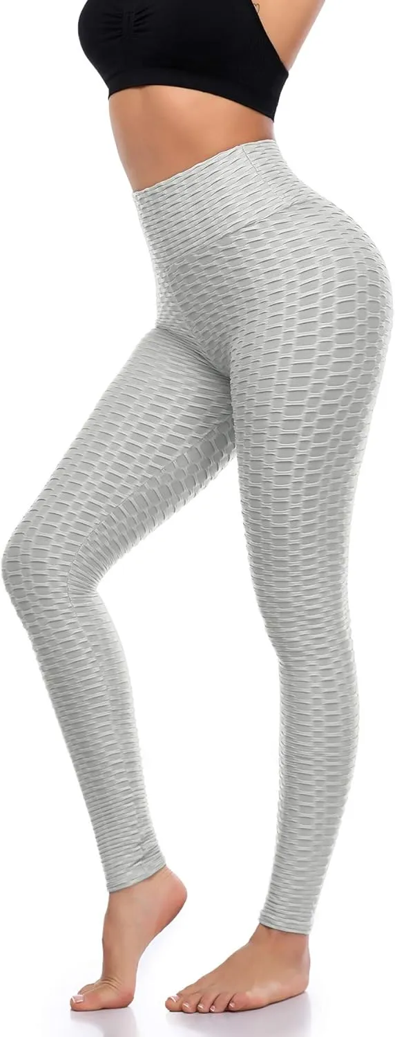 Butt Lifting Leggings for Women Yoga Workout Gym High Waisted Plus Size Soft Tummy Control Pants