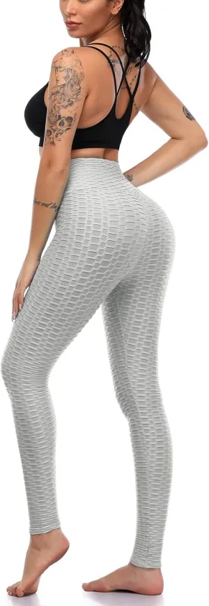 Butt Lifting Leggings for Women Yoga Workout Gym High Waisted Plus Size Soft Tummy Control Pants