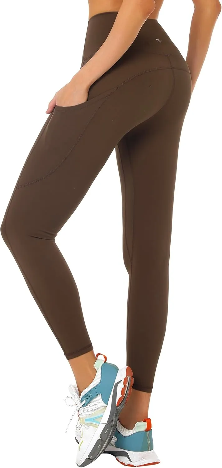 Buttery Soft Tummy Control Workout Leggings with Pockets for Women High Waisted Athletic Yoga Pants