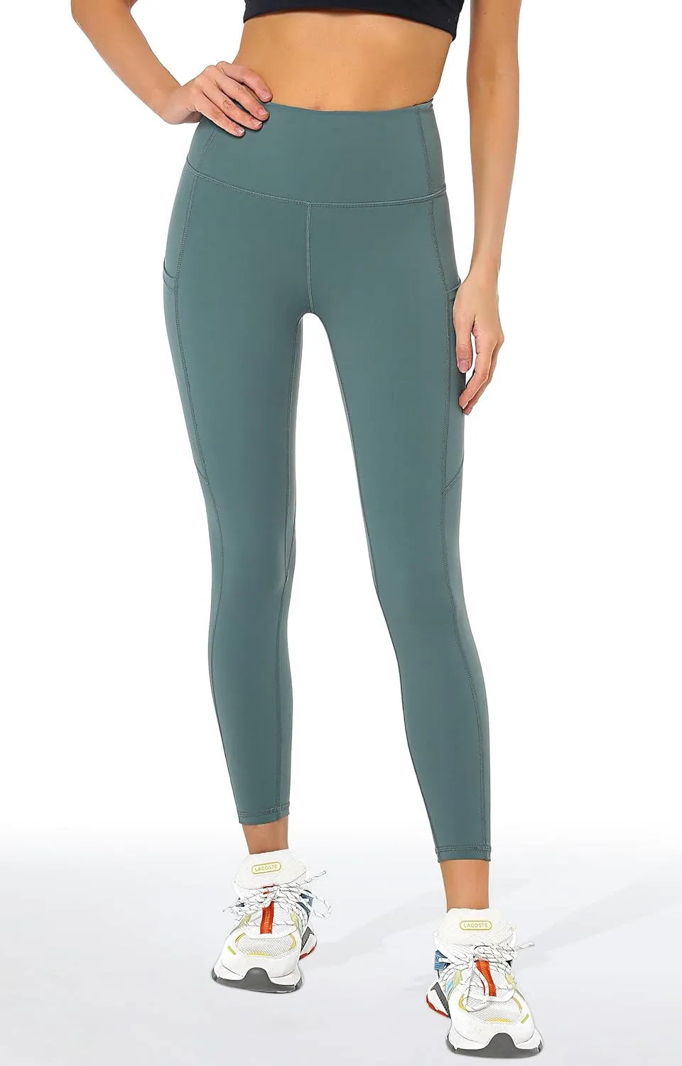 Buttery Soft Tummy Control Workout Leggings with Pockets for Women High Waisted Athletic Yoga Pants