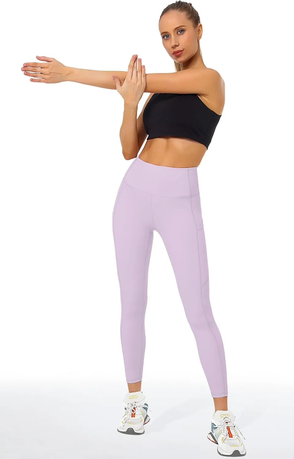 Buttery Soft Tummy Control Workout Leggings with Pockets for Women High Waisted Athletic Yoga Pants