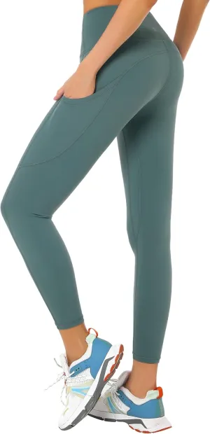 Buttery Soft Tummy Control Workout Leggings with Pockets for Women High Waisted Athletic Yoga Pants