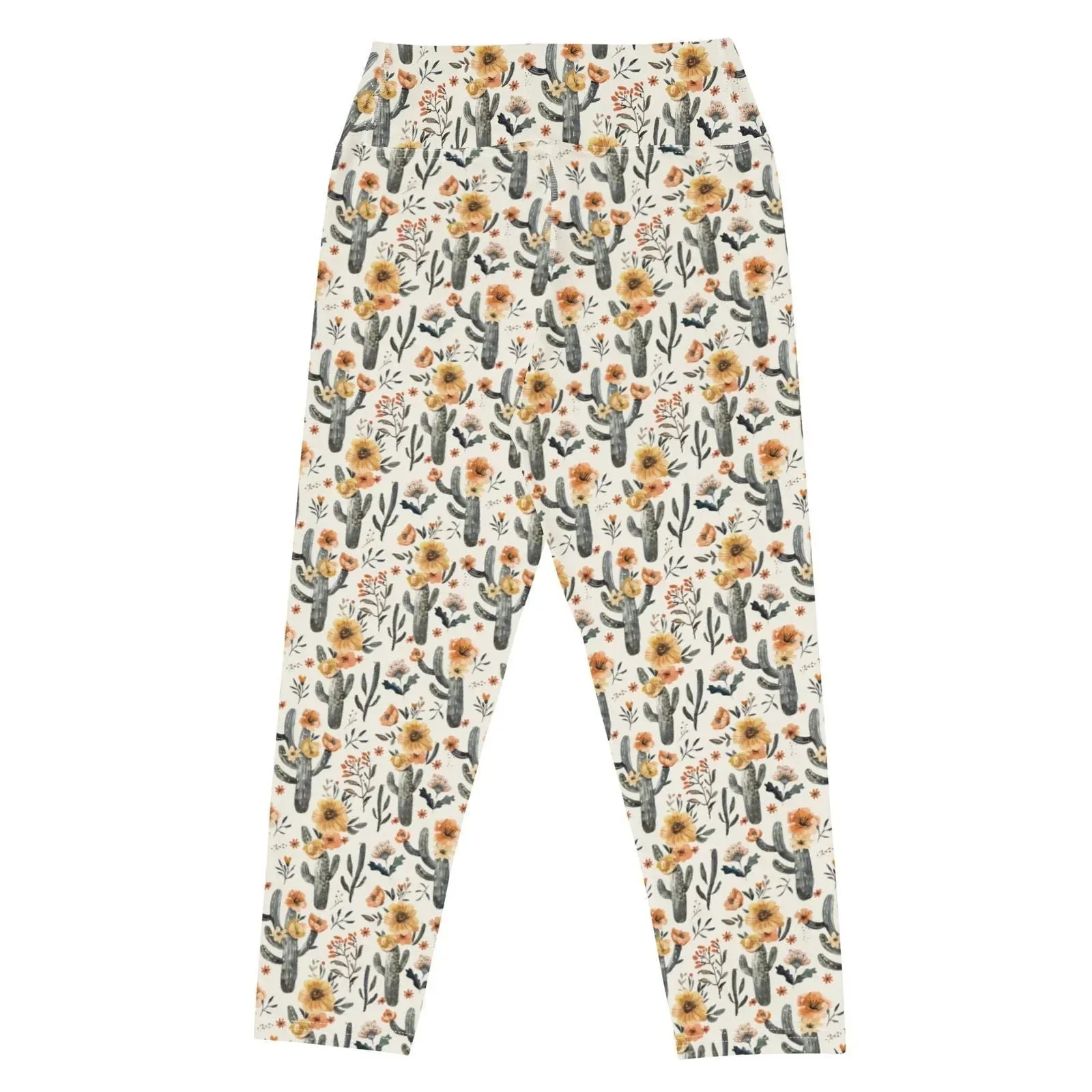 Cactus Sunflower Capri Swim Leggings