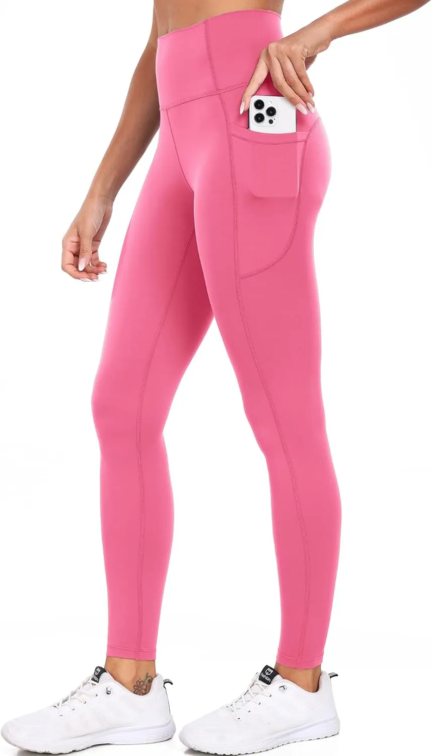 CADMUS Soft Workout Pants for Women High Waisted Ankle Yoga Leggings with Two Pockets