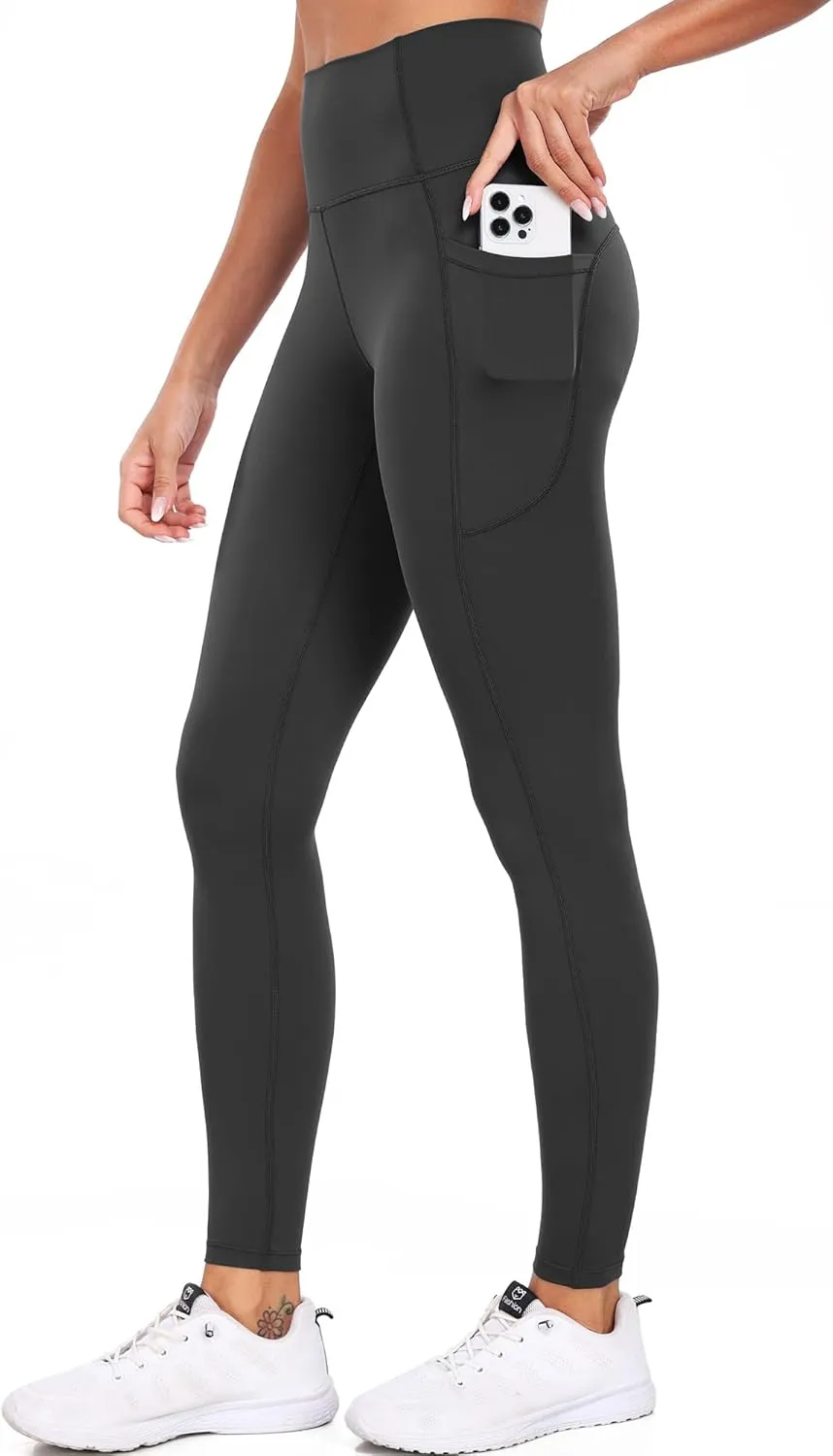 CADMUS Soft Workout Pants for Women High Waisted Ankle Yoga Leggings with Two Pockets