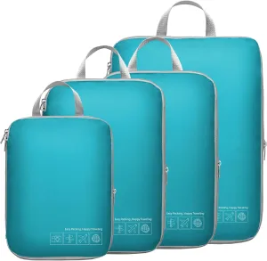 Cambond Compression Packing Cubes for Travel Women - Travel Bags Luggage Organizers Travel Essentials Compression Cubes for Travel Carry on Suitcases