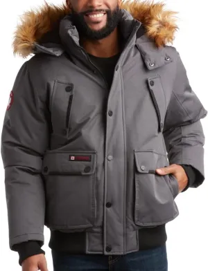 CANADA WEATHER GEAR Mens Big & Tall Winter Jacket - Heavyweight Bomber Parka Coat Jacket for Big and Tall Men (Sizes: M-5X)