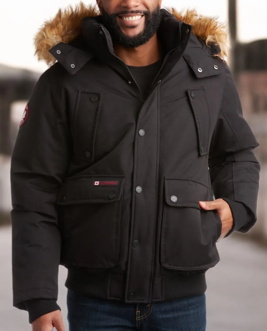 CANADA WEATHER GEAR Mens Big & Tall Winter Jacket - Heavyweight Bomber Parka Coat Jacket for Big and Tall Men (Sizes: M-5X)