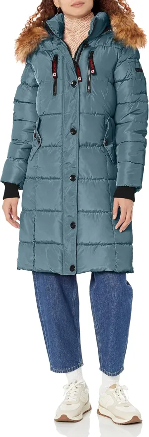 CANADA WEATHER GEAR Womens Long Cold Weather Parka Coat