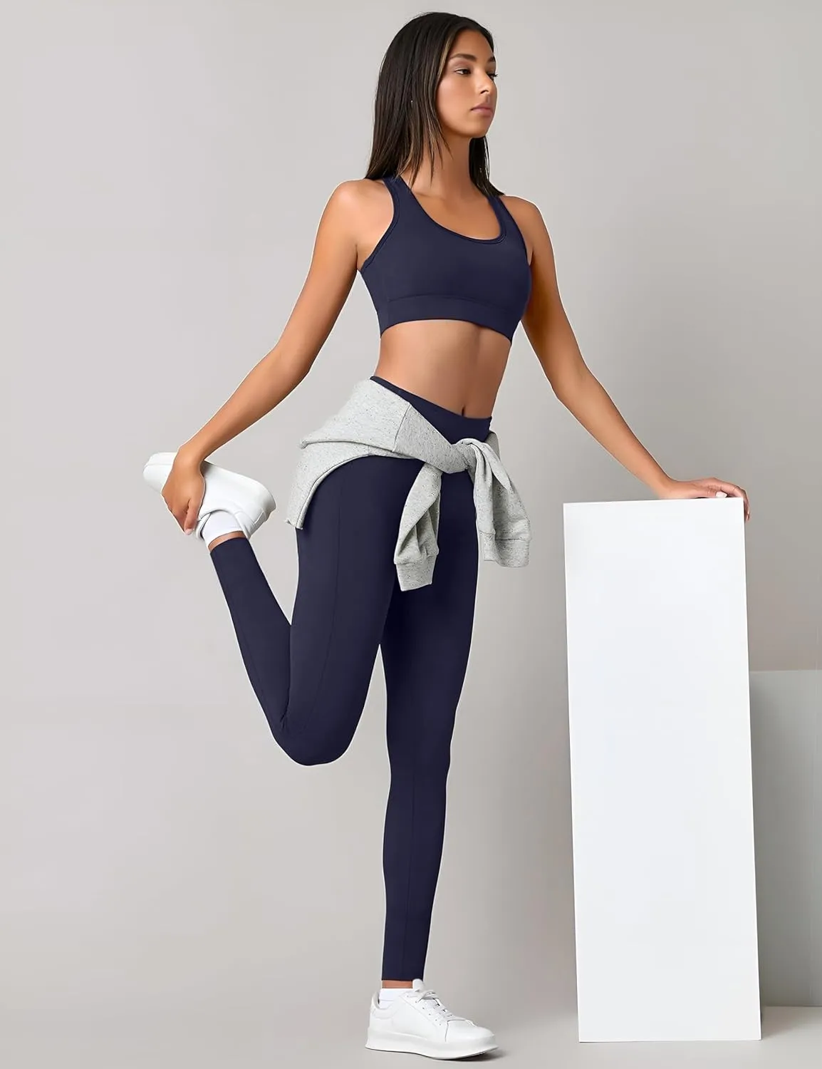 CHARMKING High Waisted Leggings for Women Soft Tummy Control Pants Non See Through Workout Yoga Pants for Running Plus Size
