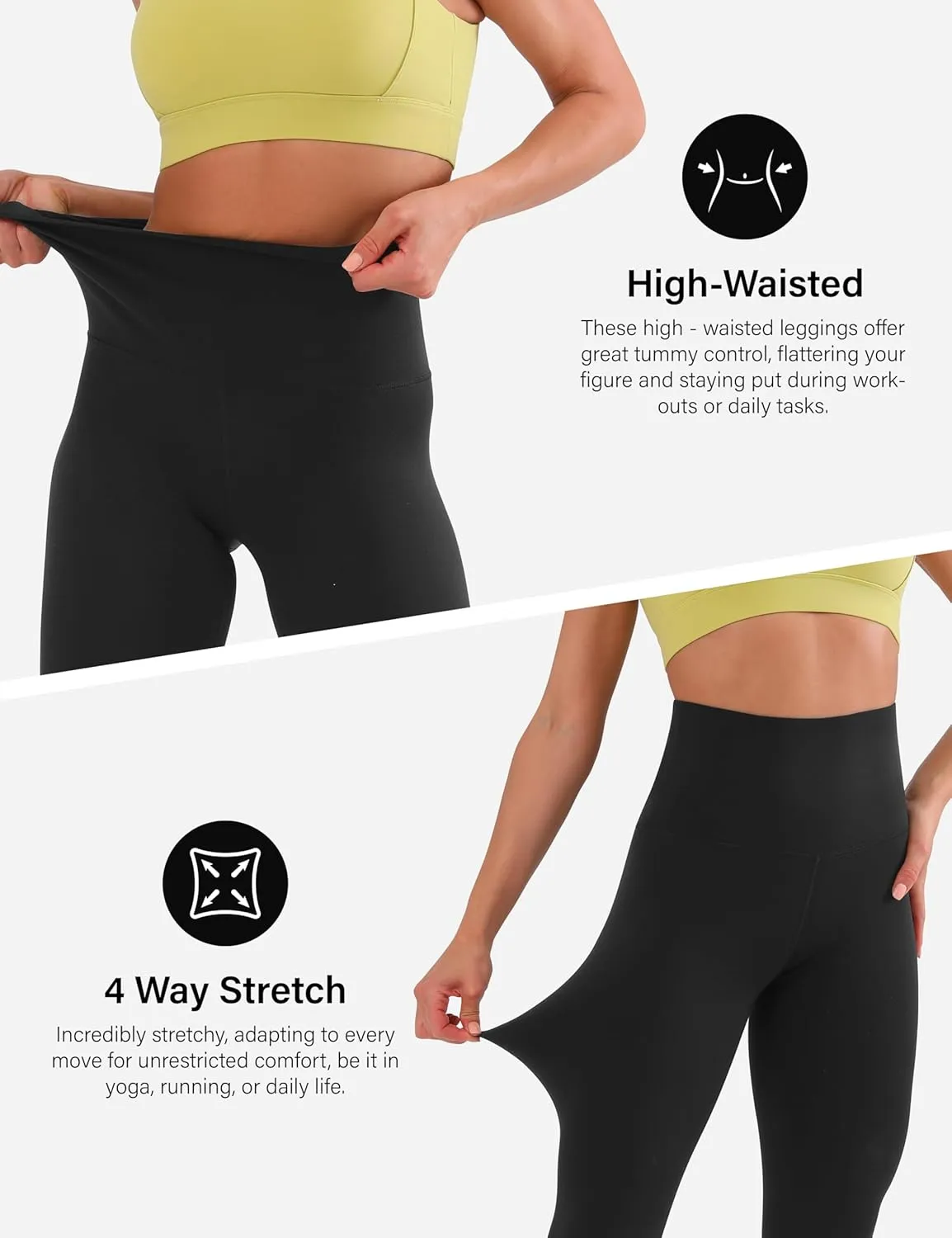CHARMKING High Waisted Leggings for Women Soft Tummy Control Pants Non See Through Workout Yoga Pants for Running Plus Size