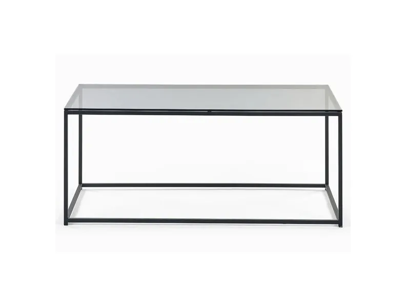Chicago Smoked Glass Rectangular Coffee Table