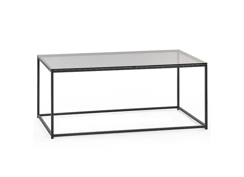 Chicago Smoked Glass Rectangular Coffee Table