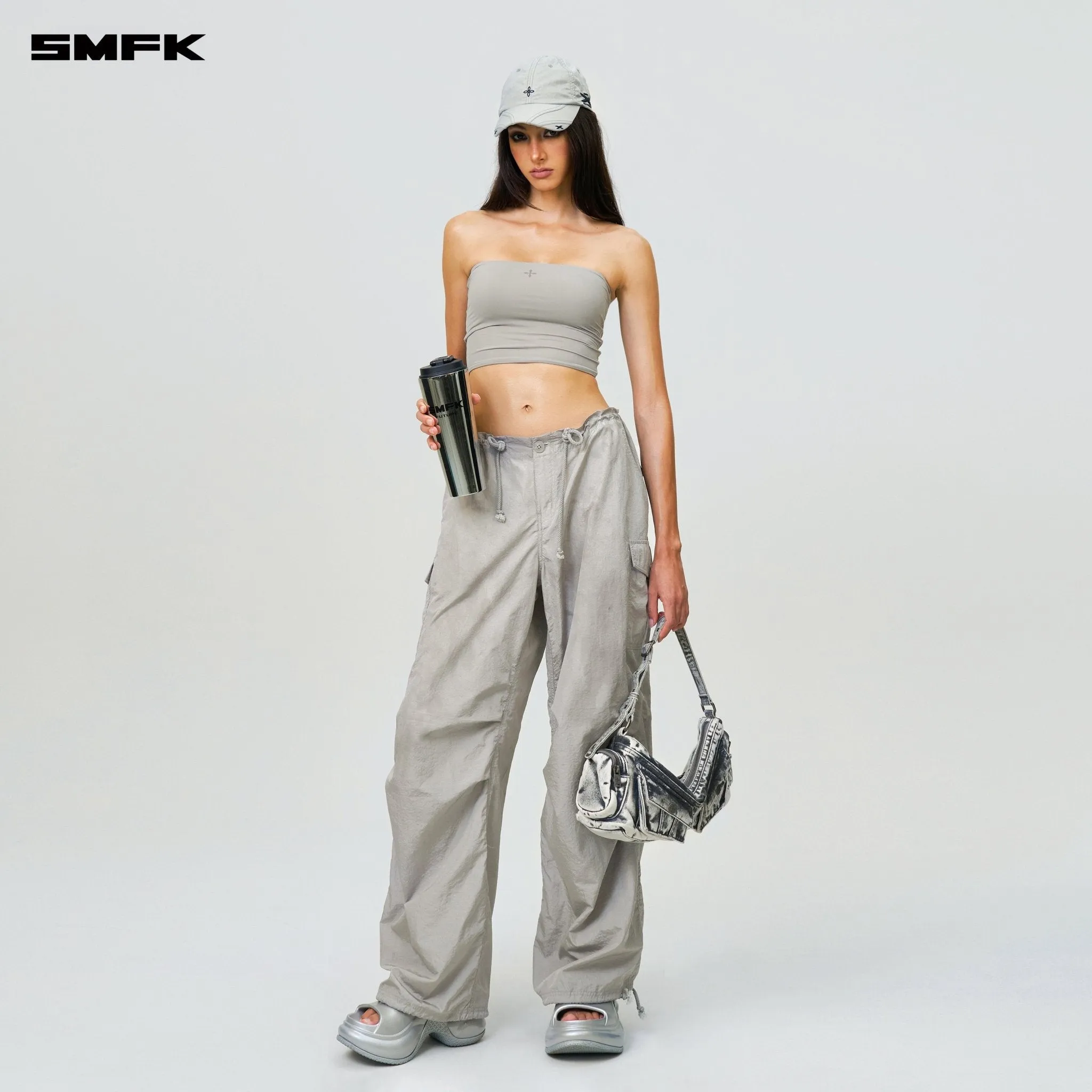 Compass Hug Skin Tube Top Gray