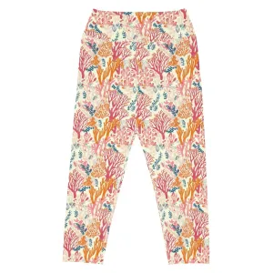Coral Reef Capri Swim  Leggings