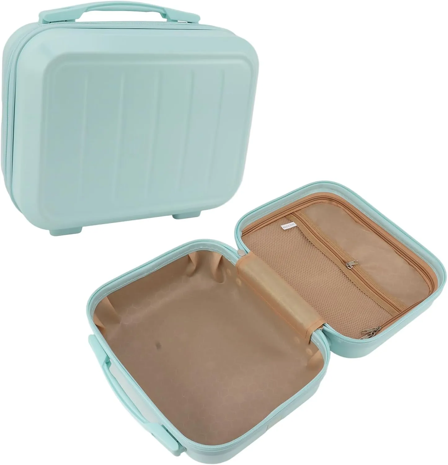 Cosmetic Bag, 14 Inch Stylish and Portable Cosmetic Case for Travel (Greenish Blue)