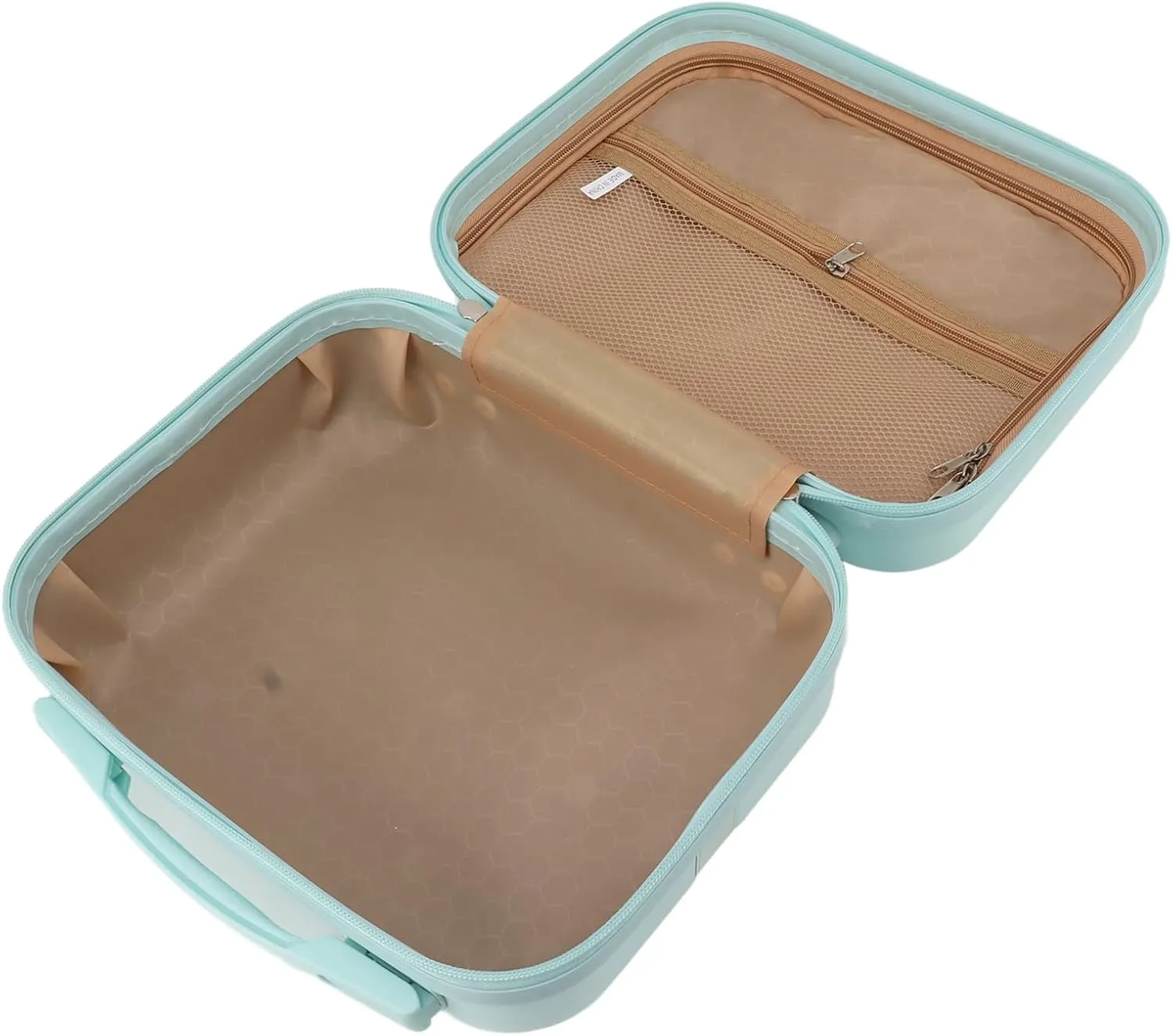 Cosmetic Bag, 14 Inch Stylish and Portable Cosmetic Case for Travel (Greenish Blue)