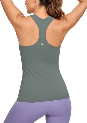 CRZ YOGA Women's Butterluxe Yoga Workout Tank Tops Racerback Sleeveless Camisole Athletic Gym Shirts
