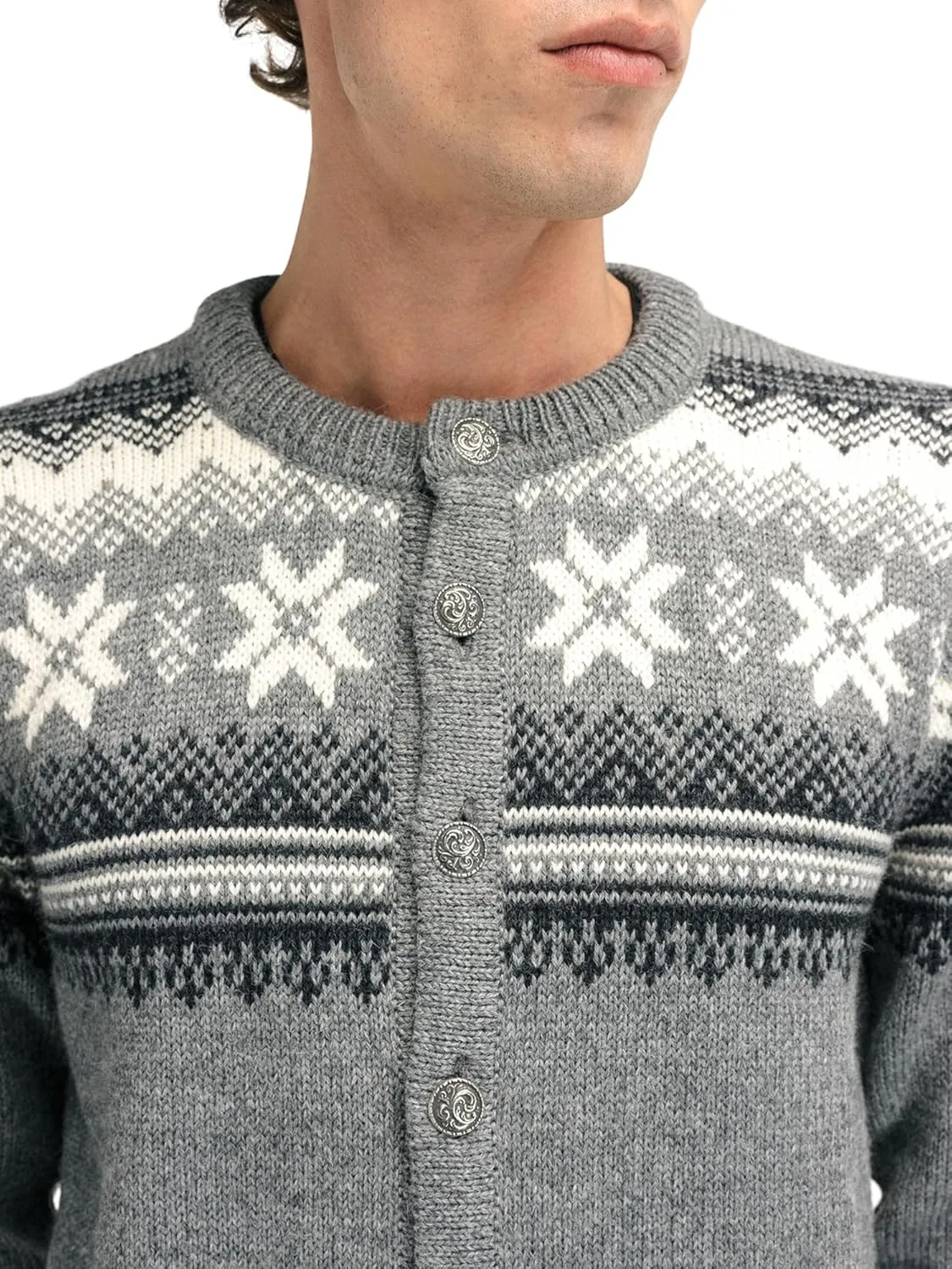 Dale of Norway Veafjord Masculine Cardigan - Men Cardigan Sweater - Regular-Fit